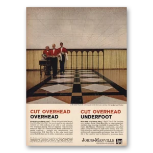 1961 Johns Manville Print Ad | Overhead Underfoot