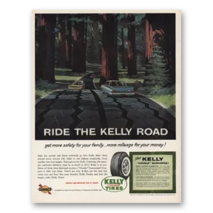 1961 Kelly Springfield Tires Print Ad | Kelly Road