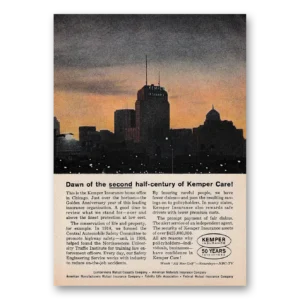 1961 Kemper Insurance Print Ad | Half Century