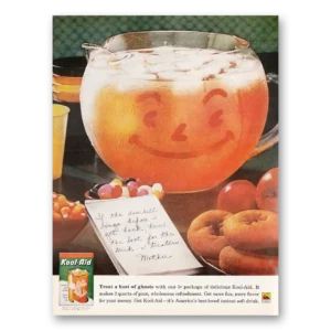 1961 Kool Aid Print Ad | Orange Treathost Ghosts
