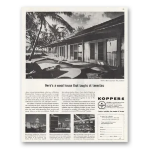 1961 Koppers Print Ad | Wood House