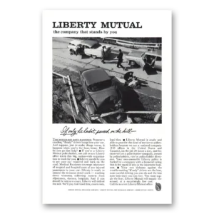 1961 Liberty Mutual Insurance Print Ad | Tailgating