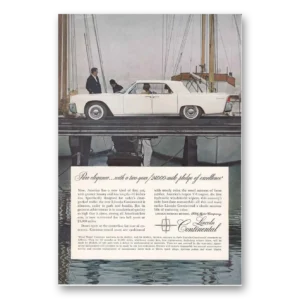 1961 Lincoln Continental Print Ad | Pure Elegance