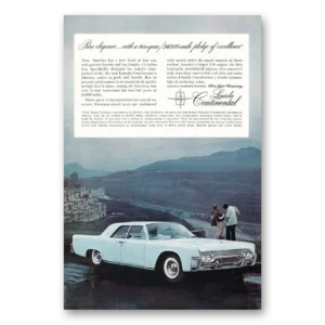 1961 Lincoln Continental Print Ad | Pure Elegance