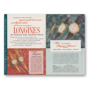 1961 Longines Wittnauer Print Ad | Love To Own