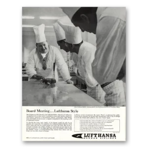 1961 Lufthansa German Airlines Print Ad | Style Chefs