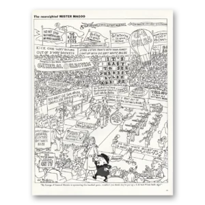 1961 General Electric Print Ad | Mister Magoo