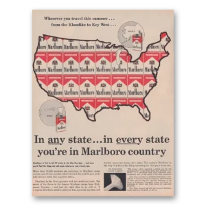 1961 Marlboro Cigarettes Print Ad | Any State