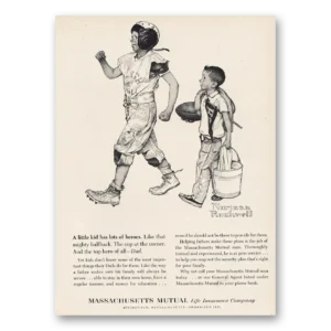 1961 Massachusetts Mutual Print Ad | Little Kid