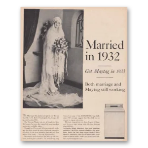 1961 Maytag Washer Print Ad | Vandergrift