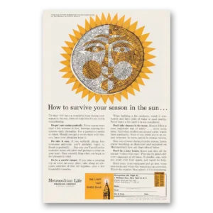 1961 Metropolitan Life Insurance Print Ad | Season Sun