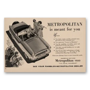 1961 Metropolitan 1500 Print Ad | Meant For You