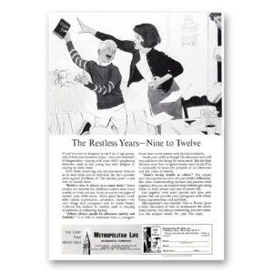 1961 Metropolitan Life Insurance Print Ad | Restless Years