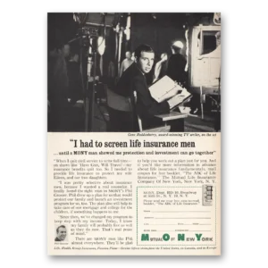 1961 Mutual of New York MONY Print Ad | Insurance Men