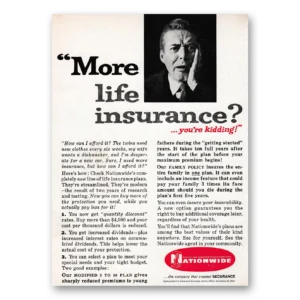 1961 Nationwide Insurance Print Ad | More Life Insurance