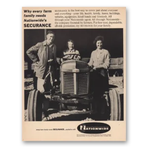 1961 Nationwide Insurance Print Ad | Ferguson Tractor