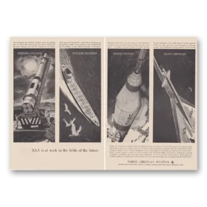 1961 North American Aviation Print Ad | Work Fields