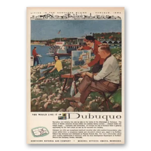 1961 Northern Natural Gas Print Ad | Dubuque Iowa