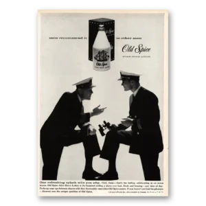 1961 Old Spice Print Ad | Recommend It