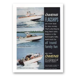 1961 Owens Yacht Company Print Ad | Flagships