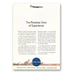 1961 Pan Am Print Ad | Priceless