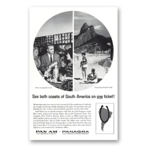 1961 Pan Am Print Ad | Copacabana