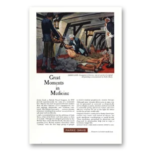 1961 Parke-Davis Print Ad | James Lind Conqueror Scurvy