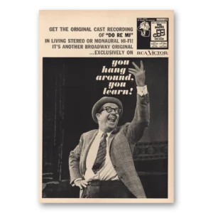 1961 RCA Victor Print Ad | Phil Silvers Do Re Mi