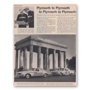1961 Plymouth Print Ad | Plymouth To Plymouth