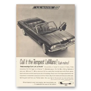 1961 Pontiac Tempest Print Ad | Luh Manhz