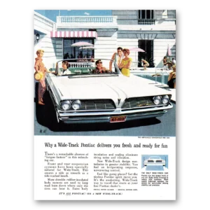 1961 Pontiac Bonneville Print Ad | Convertible Delivers