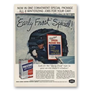 1961 Union Carbide Print Ad | Early Frost Special