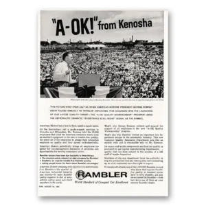 1961 Rambler Print Ad | Ok From Kenosha