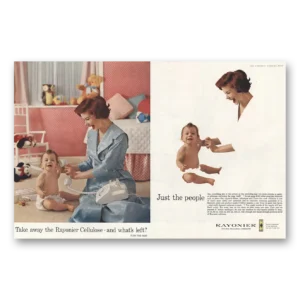 1961 Rayonier Cellulose Print Ad | Take Away