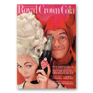 1961 Royal Crown Cola Print Ad | Tempting Refreshing