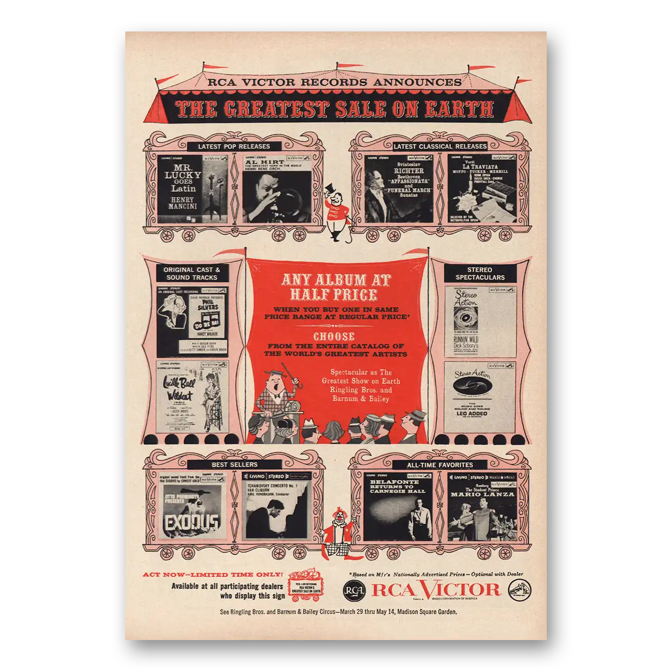 1961 RCA Victor Print Ad | Greatest Sale On Earth