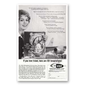 1961 SAS Scandinavian Airlines Print Ad | 101 Temptations
