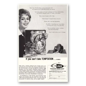 1961 SAS Scandinavian Airlines Print Ad | Book