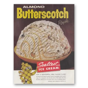1961 Sealtest Almond Butterscotch Ice Cream Print Ad | Flavor Fling
