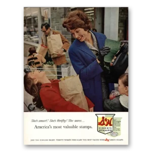 1961 S&H Green Stamps Print Ad | Smart Thrifty