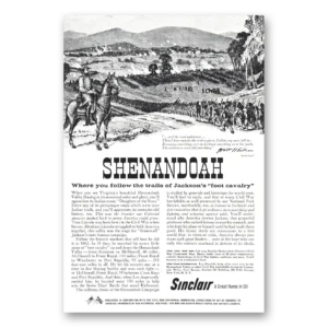 1961 Sinclair Print Ad | Shenandoah