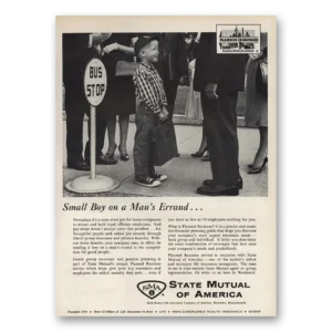 1961 State Mutual of America Print Ad | Mans Errand