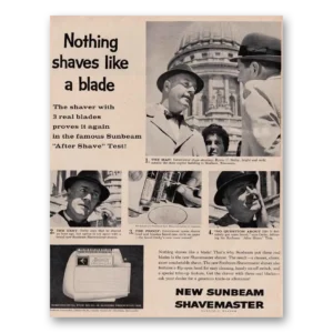 1961 Sunbeam Shavemaster Print Ad | Madison Wisconsin