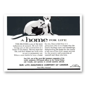 1961 Sun Life of Canada Print Ad | Home For Life