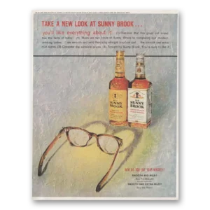 1961 Sunny Brook Whiskey Print Ad | New Look