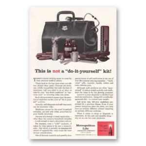 1961 Metropolitan Insurance Print Ad | Doctors Bag