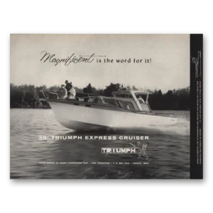 1961 Triumph Express Cruiser Print Ad | Magnificent
