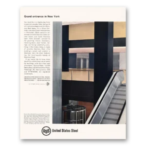 1961 United States Steel Print Ad | Grand Entrance