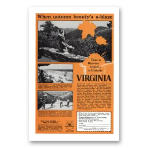 1961 Virginia Print Ad | Autumn Beauty