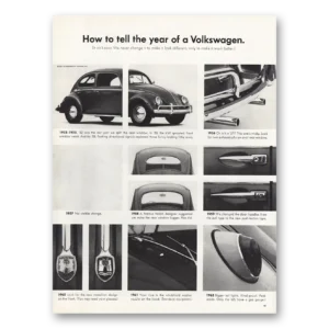 1961 Volkswagen Beetle Print Ad | Tell Year
